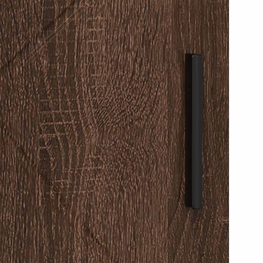 Badezimmer Schrank mit Regal Braun Eichen-Optik 60 x 35 x 80 cm