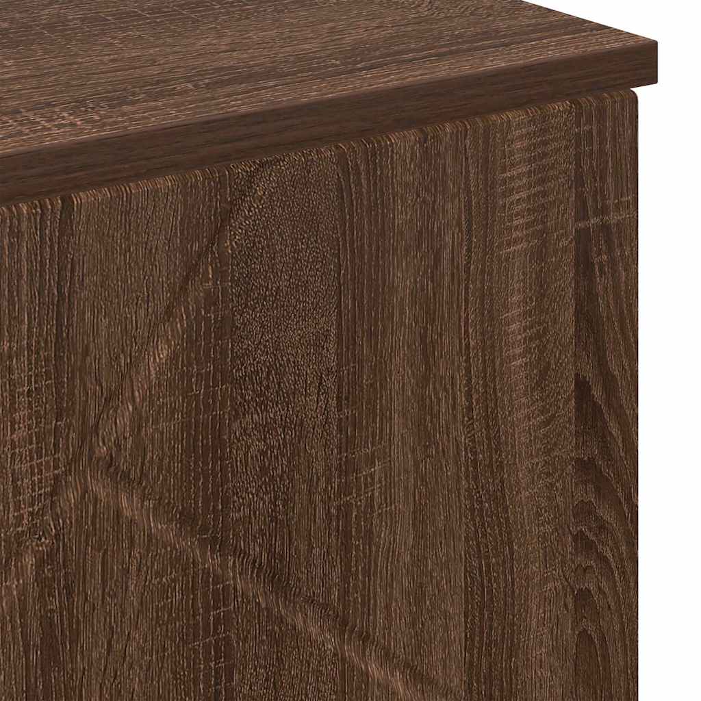 Badezimmer Schrank mit Regal Braun Eichen-Optik 60 x 35 x 80 cm