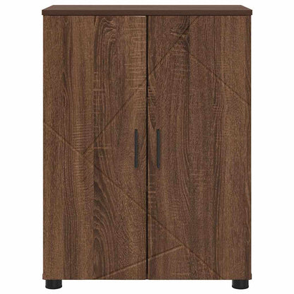 Badezimmer Schrank mit Regal Braun Eichen-Optik 60 x 35 x 80 cm