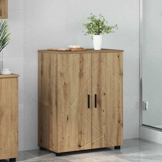 Badezimmerschrank mit Speicher Artisan-Eiche 60 x 35 x 80 cm