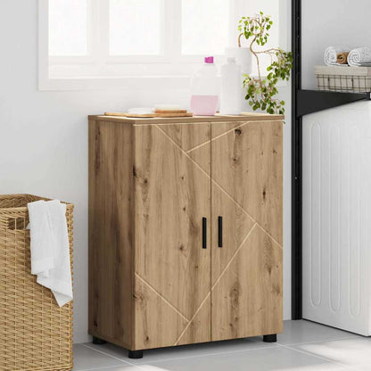 Badezimmerschrank mit Speicher Artisan-Eiche 60 x 35 x 80 cm