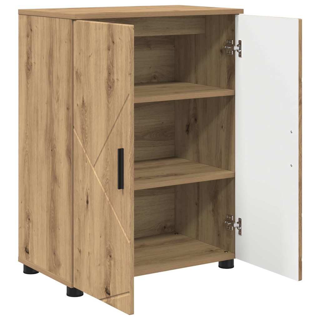 Badezimmerschrank mit Speicher Artisan-Eiche 60 x 35 x 80 cm