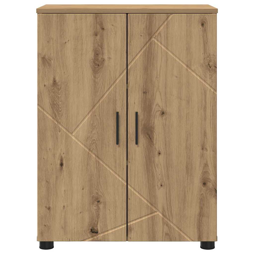 Badezimmerschrank mit Speicher Artisan-Eiche 60 x 35 x 80 cm