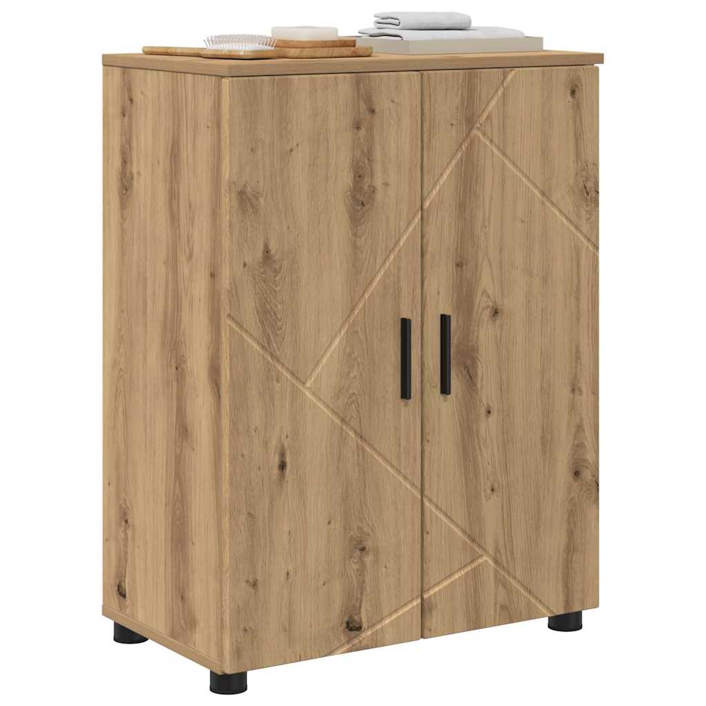 Badezimmerschrank mit Speicher Artisan-Eiche 60 x 35 x 80 cm