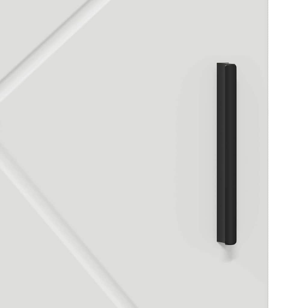 Badezimmerschrank Weiß 30 x 35 x 95 cm Holzwerkstoff & Metall