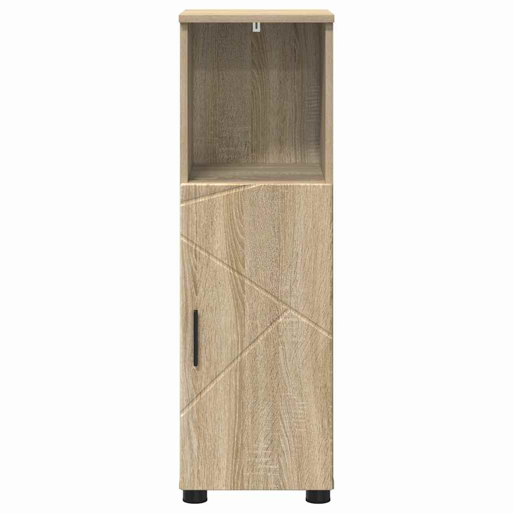 Badezimmerschrank mit Speicher Sonoma-Eiche 30 x 35 x 95 cm