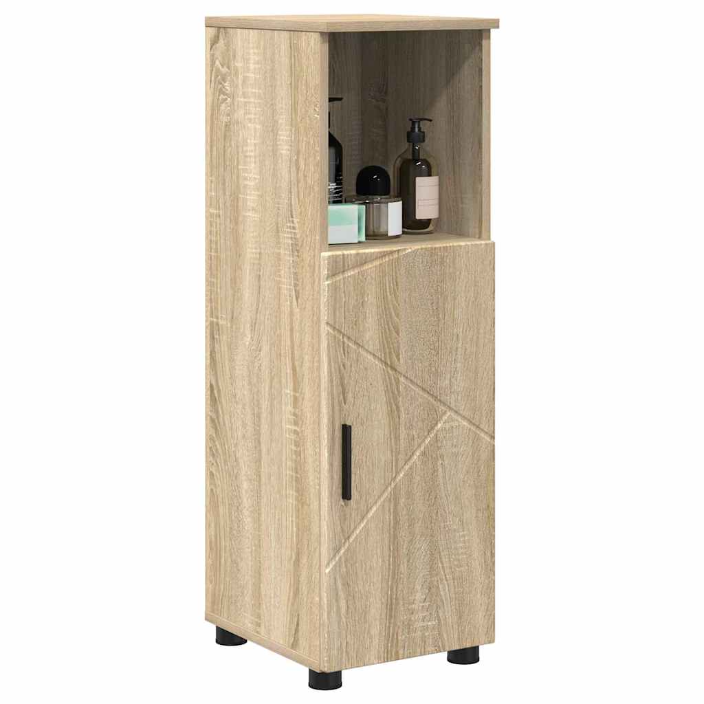 Badezimmerschrank mit Speicher Sonoma-Eiche 30 x 35 x 95 cm