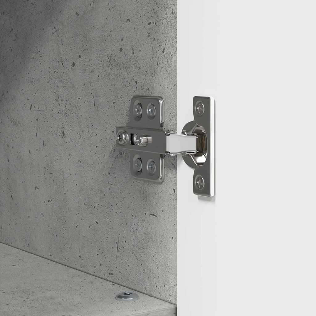 Badezimmerschrank mit Speicher Beton Grau 30 x 35 x 95 cm