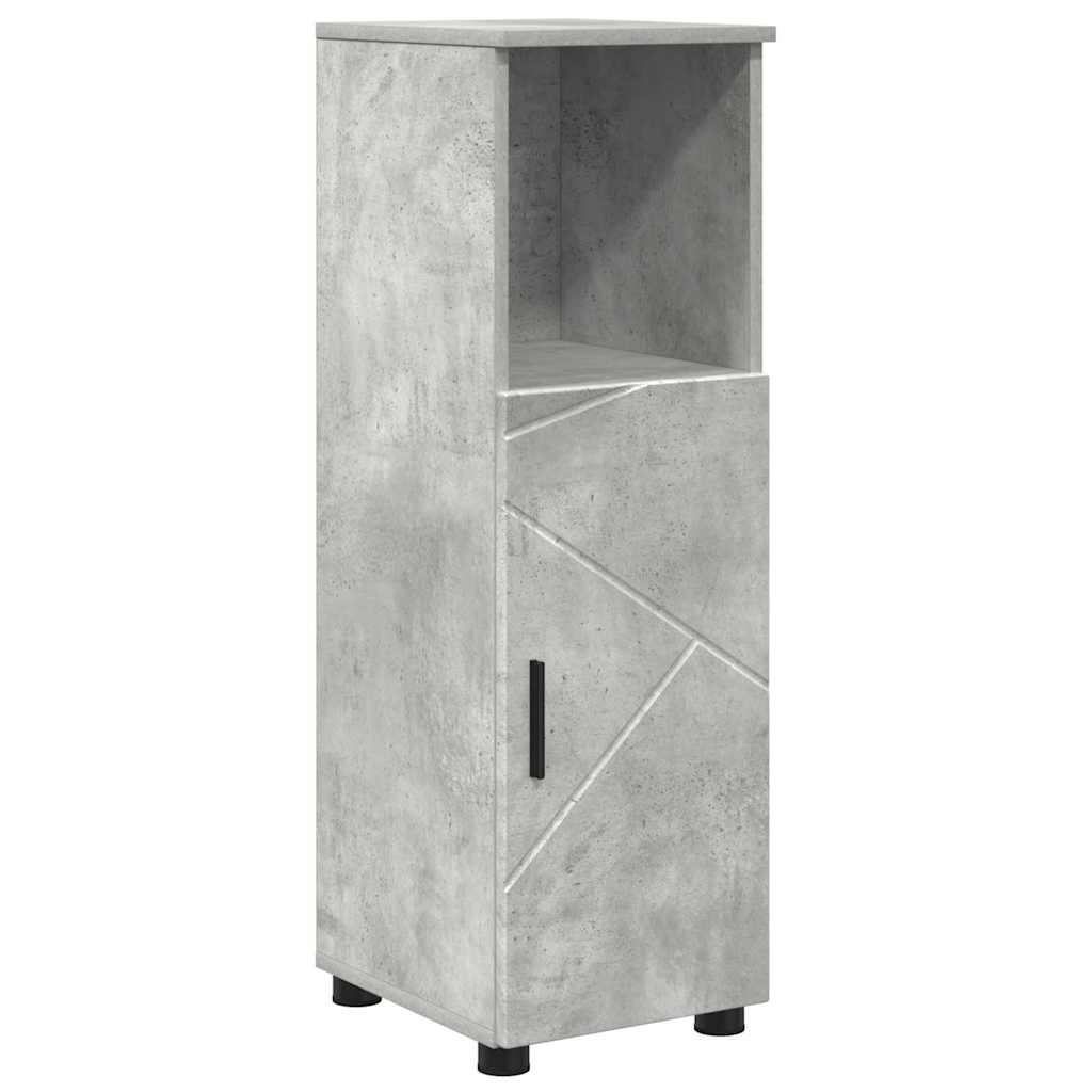 Badezimmerschrank mit Speicher Beton Grau 30 x 35 x 95 cm