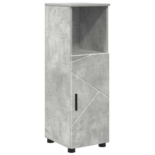 Badezimmerschrank mit Speicher Beton Grau 30 x 35 x 95 cm