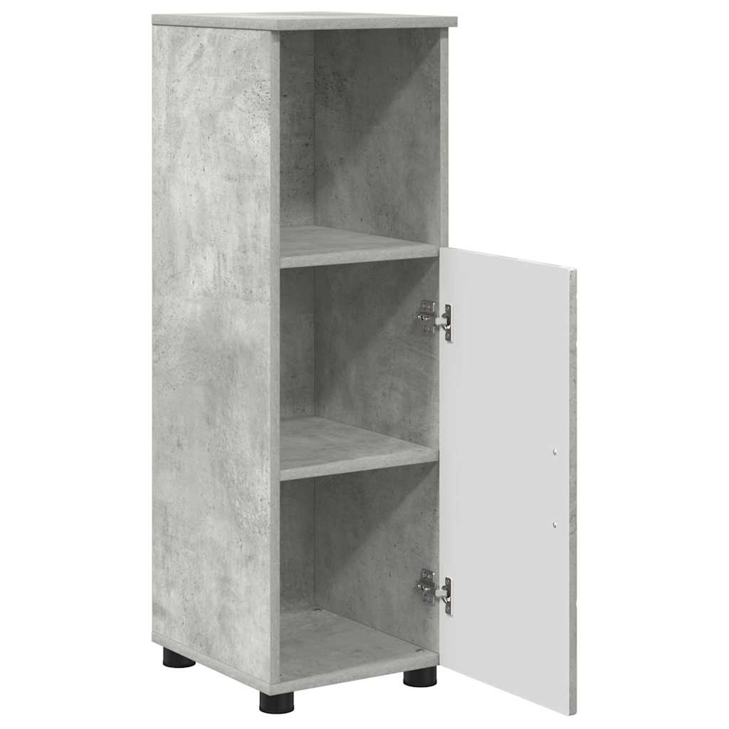 Badezimmerschrank mit Speicher Beton Grau 30 x 35 x 95 cm