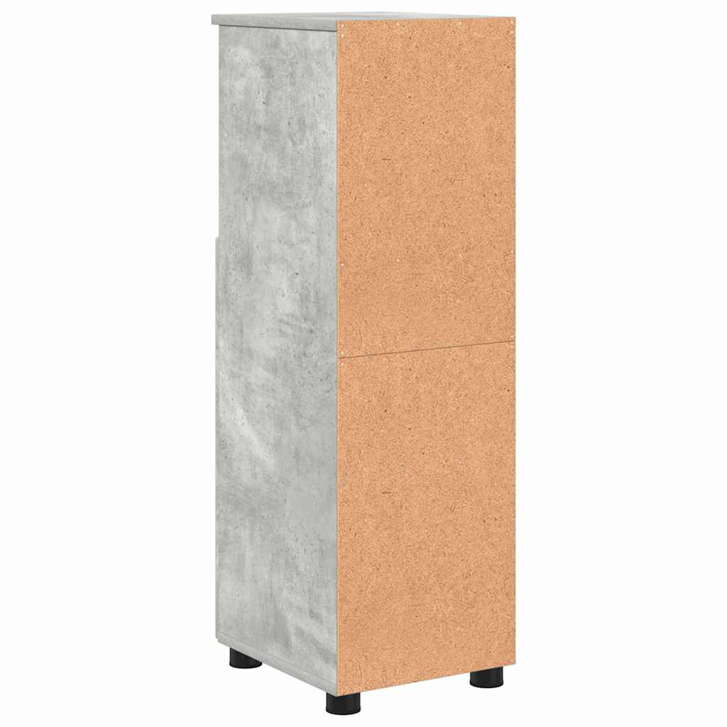 Badezimmerschrank mit Speicher Beton Grau 30 x 35 x 95 cm