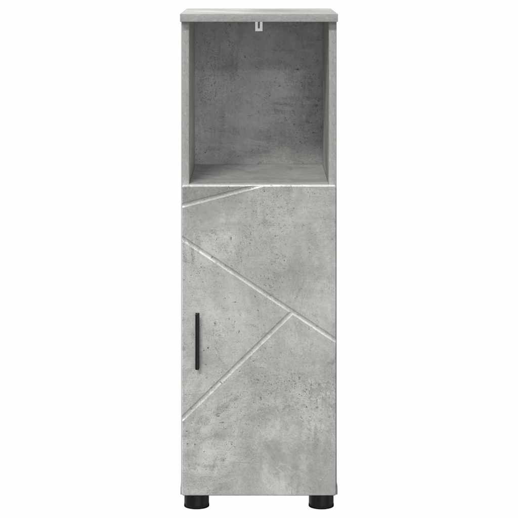 Badezimmerschrank mit Speicher Beton Grau 30 x 35 x 95 cm