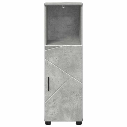 Badezimmerschrank mit Speicher Beton Grau 30 x 35 x 95 cm