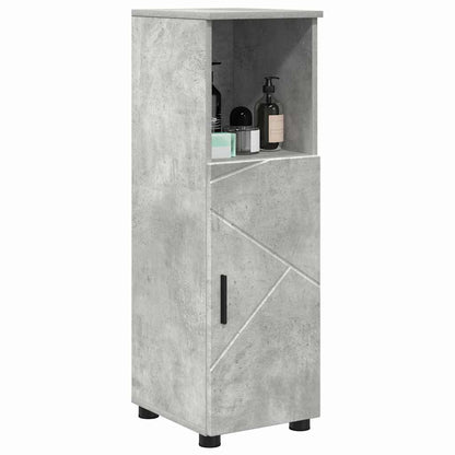 Badezimmerschrank mit Speicher Beton Grau 30 x 35 x 95 cm