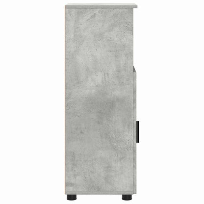 Badezimmerschrank mit Speicher Beton Grau 30 x 35 x 95 cm