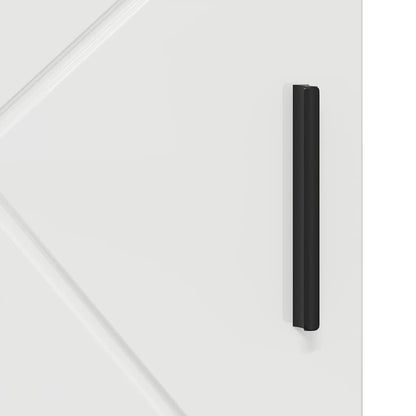 Badezimmerschrank mit Speicher Hochglanz Weiß 30 x 35 x 95 cm