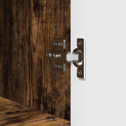 Badezimmerschrank mit Tür Geräucherte Eiche 30 x 35 x 95 cm