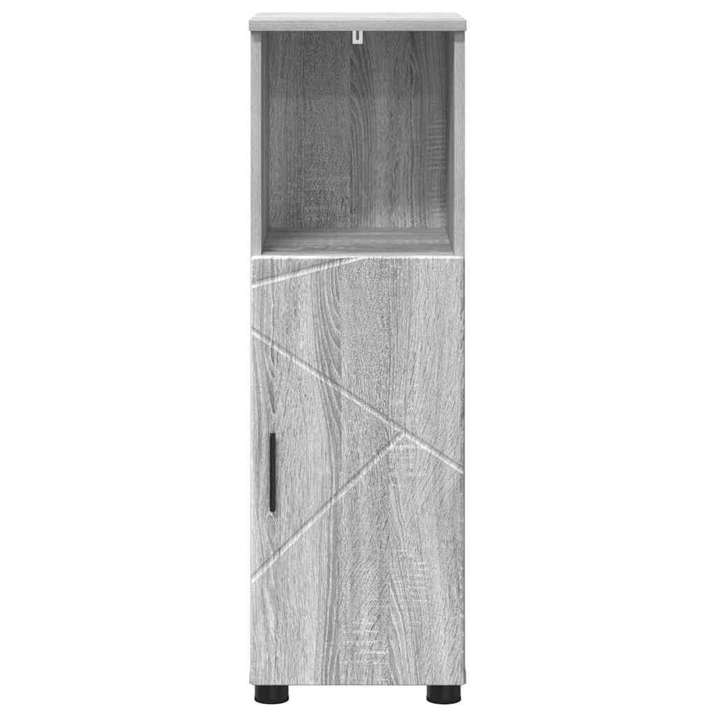 Badezimmerschrank mit Speicher Graues Sonoma 30 x 35 x 95 cm