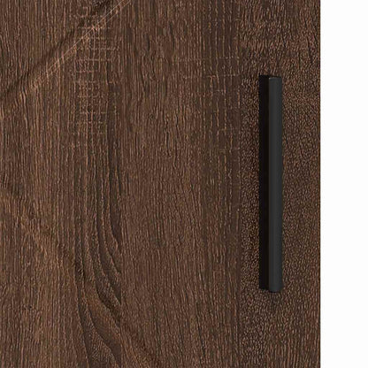 Badezimmerschrank mit Tür Braun Eichen-Optik 30 x 35 x 95 cm