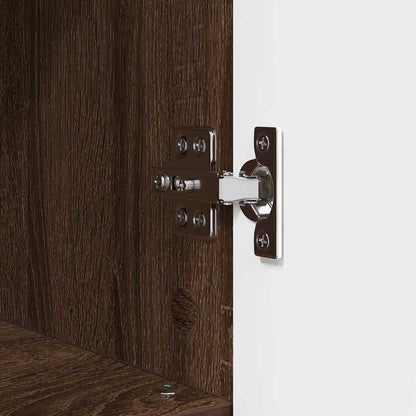 Badezimmerschrank mit Tür Braun Eichen-Optik 30 x 35 x 95 cm