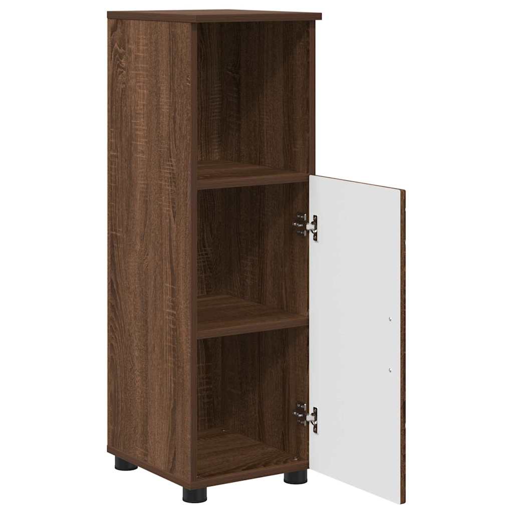 Badezimmerschrank mit Tür Braun Eichen-Optik 30 x 35 x 95 cm