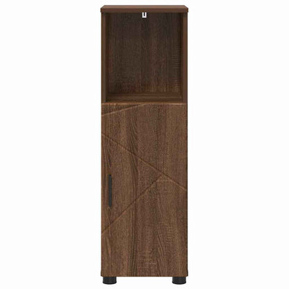 Badezimmerschrank mit Tür Braun Eichen-Optik 30 x 35 x 95 cm