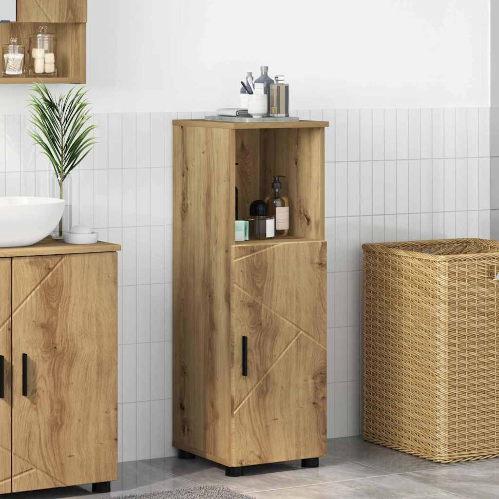 Badezimmerschrank mit Speicher Artisan-Eiche 30 x 35 x 95 cm