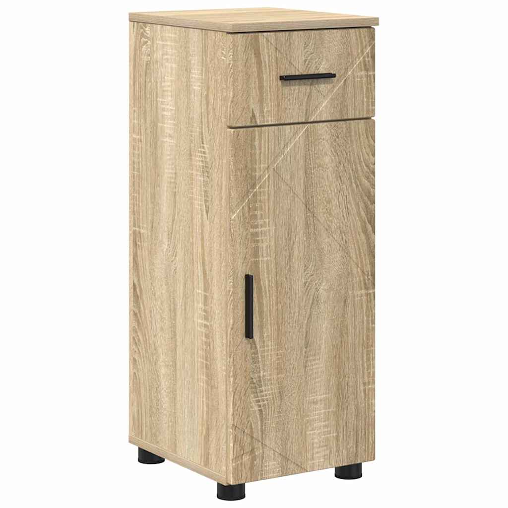 Badezimmerschrank mit Schubladen Sonoma-Eiche 30 x 35 x 80 cm