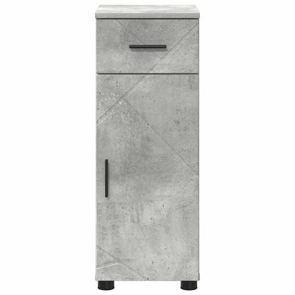 Badezimmerschrank mit Schubladen Beton Grau 30 x 35 x 80 cm