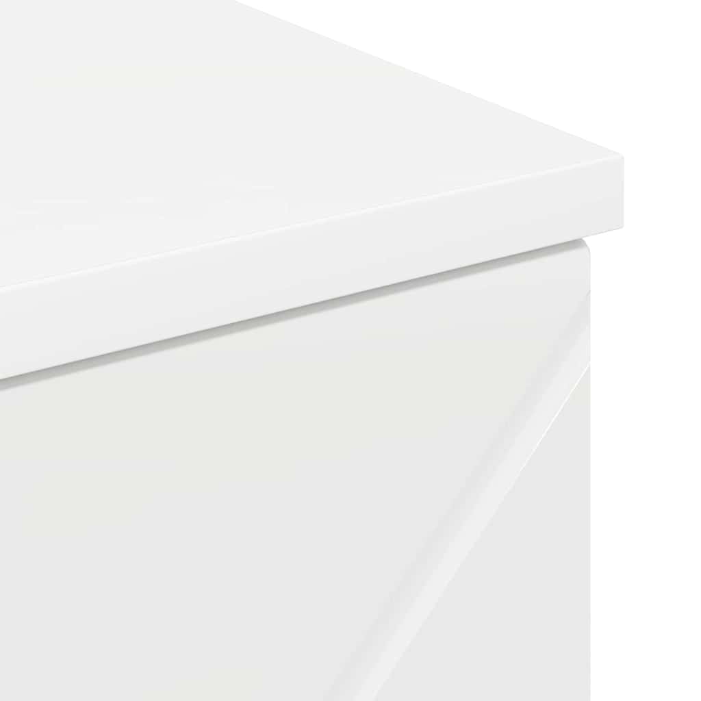 Badezimmerschrank mit Schubladen Hochglanz Weiß 30 x 35 x 80 cm