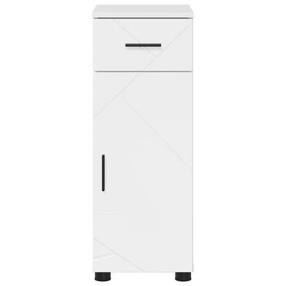 Badezimmerschrank mit Schubladen Hochglanz Weiß 30 x 35 x 80 cm