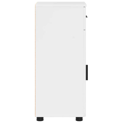 Badezimmerschrank mit Schubladen Hochglanz Weiß 30 x 35 x 80 cm