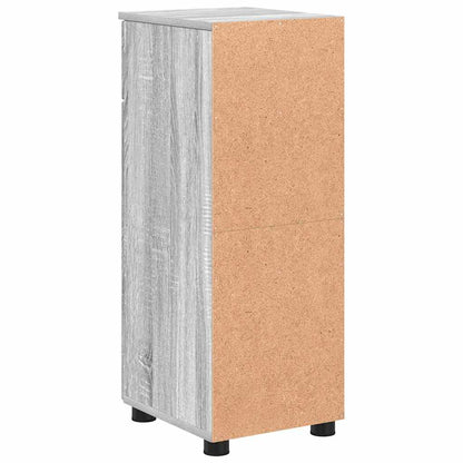 Badezimmerschrank mit Schubladen Graues Sonoma 30 x 35 x 80 cm