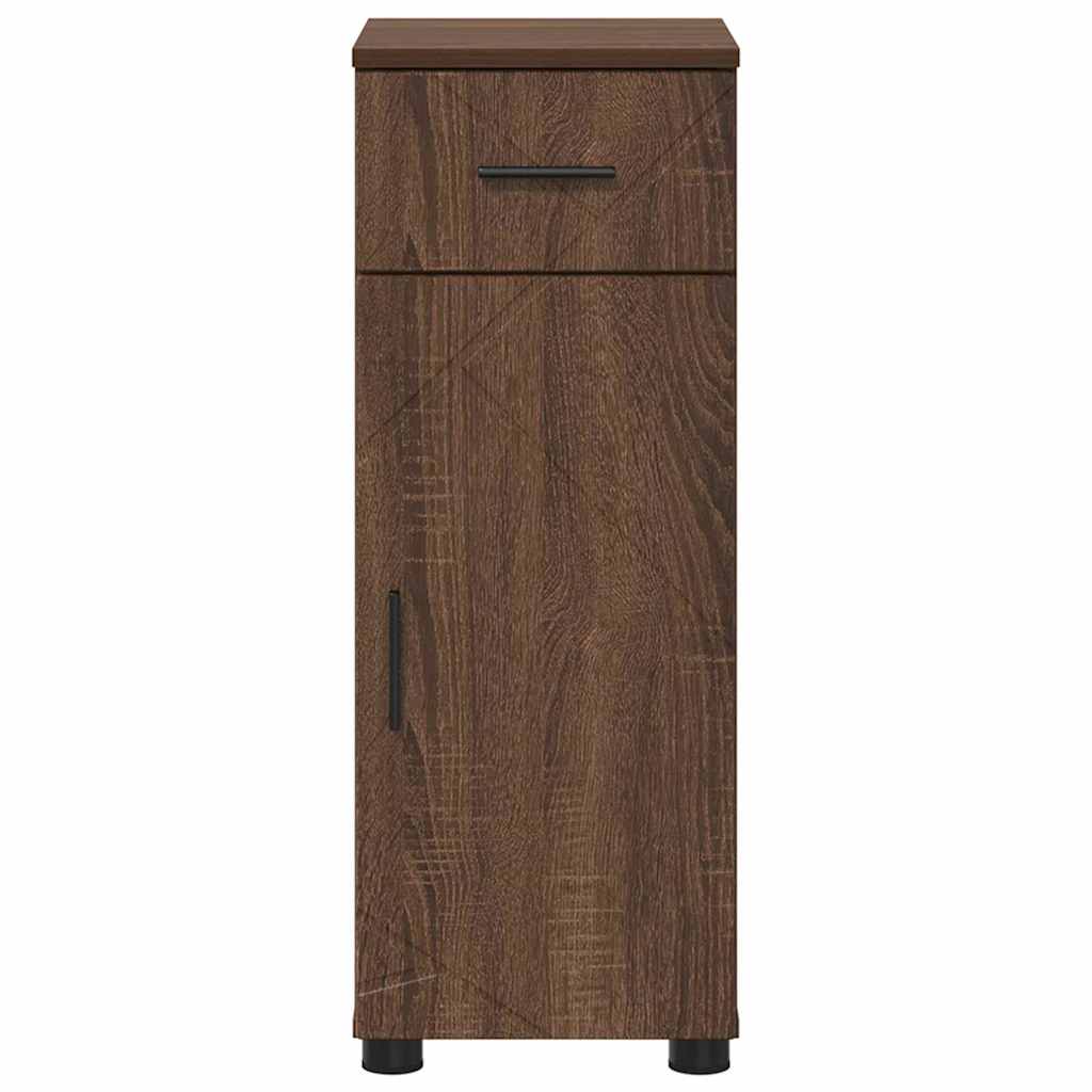 Badezimmerschrank mit Tür Braun Eichen-Optik 30 x 35 x 80 cm