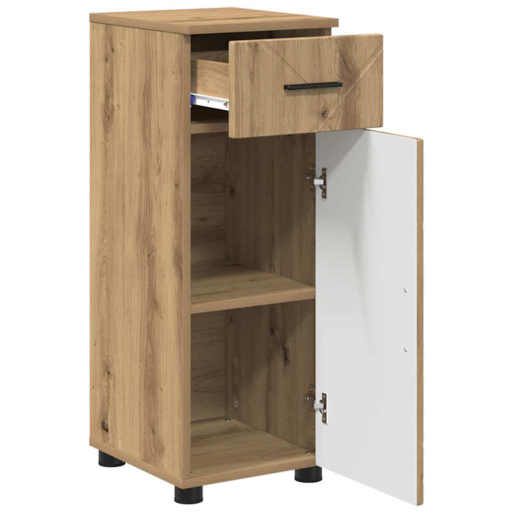 Badezimmerschrank mit Schubladen Artisan-Eiche 30 x 35 x 80 cm