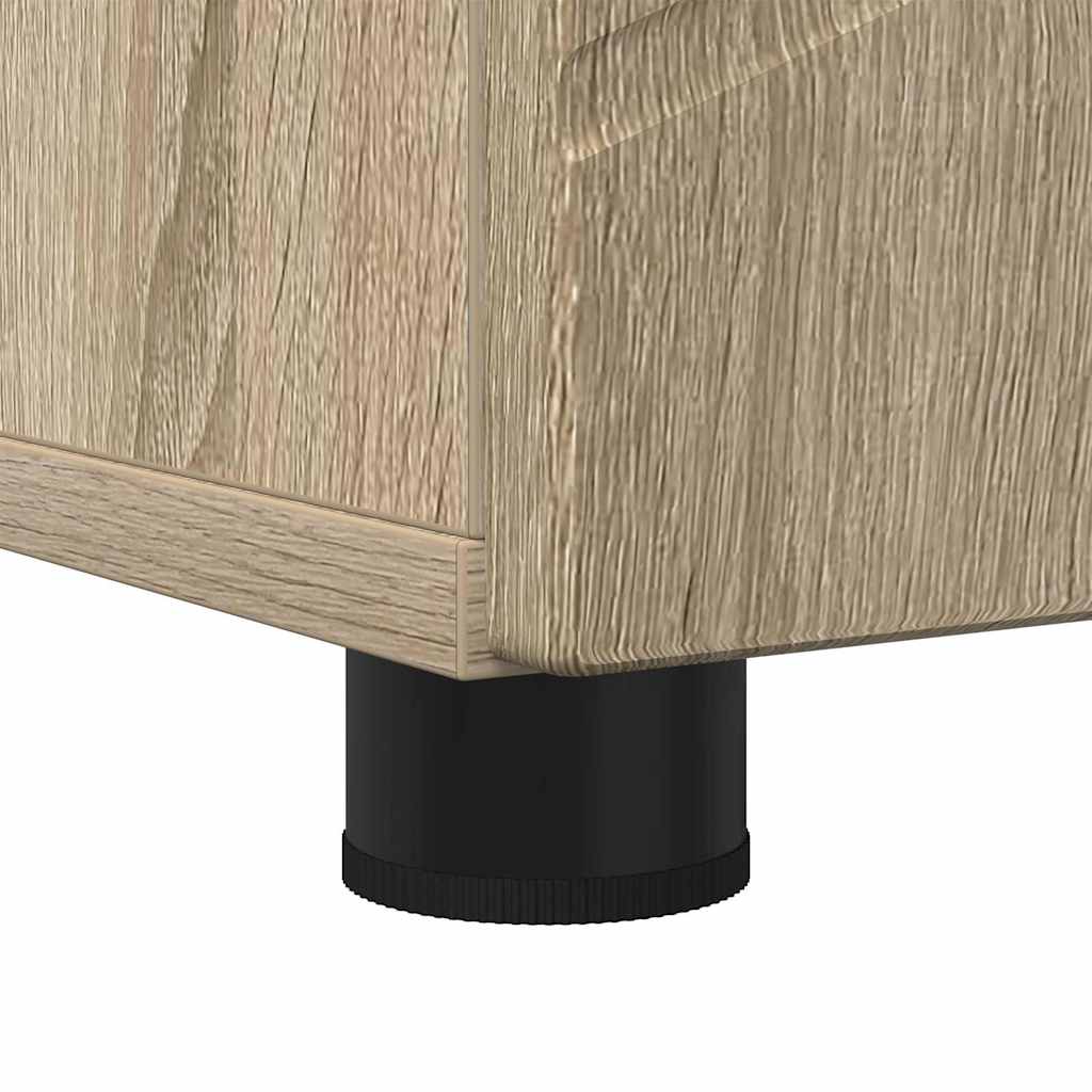 Bad hoher Schrank Sonoma-Eiche 30 x 35 x 192 cm Holzwerkstoff