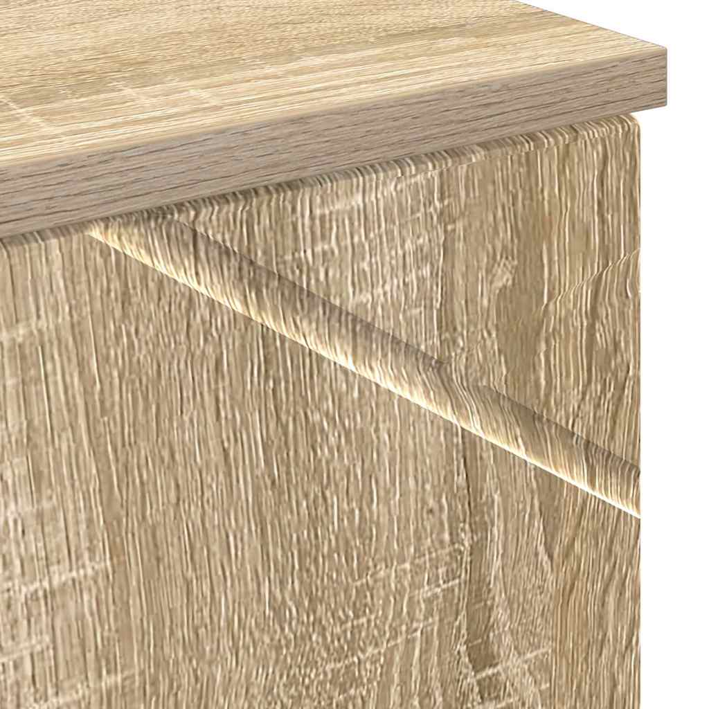Bad hoher Schrank Sonoma-Eiche 30 x 35 x 192 cm Holzwerkstoff