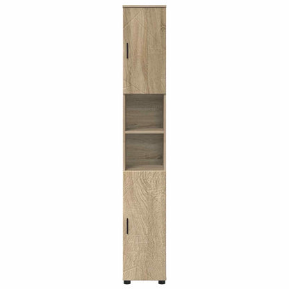Bad hoher Schrank Sonoma-Eiche 30 x 35 x 192 cm Holzwerkstoff