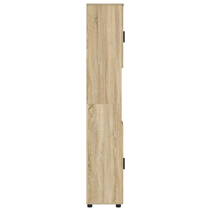 Bad hoher Schrank Sonoma-Eiche 30 x 35 x 192 cm Holzwerkstoff