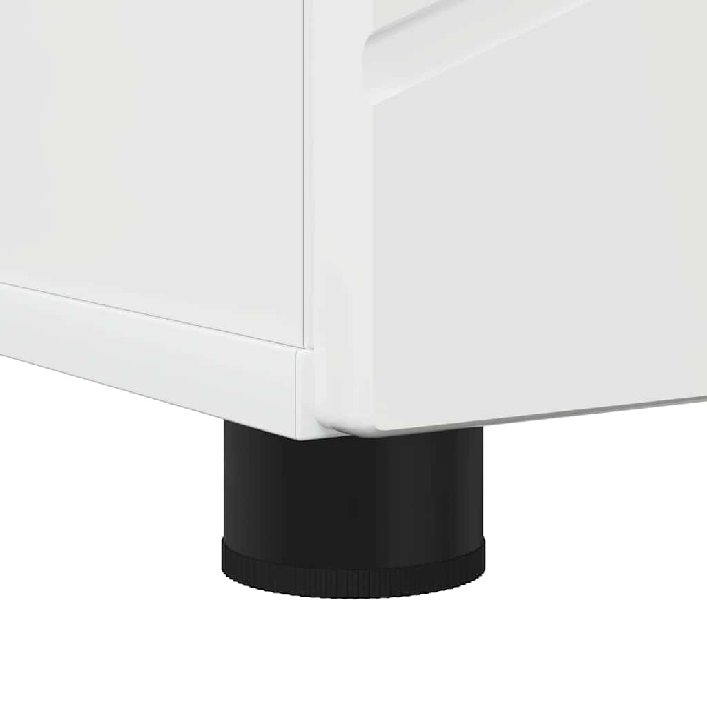 Bad hoher Schrank Hochglanz-Weiß 30 x 35 x 192 cm Holzwerkstoff