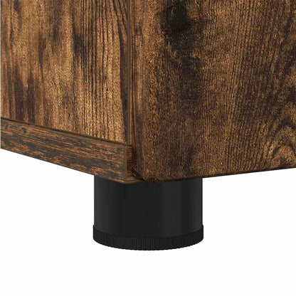 Bad hoher Schrank Räuchereiche 30 x 35 x 192 cm Holzwerkstoff