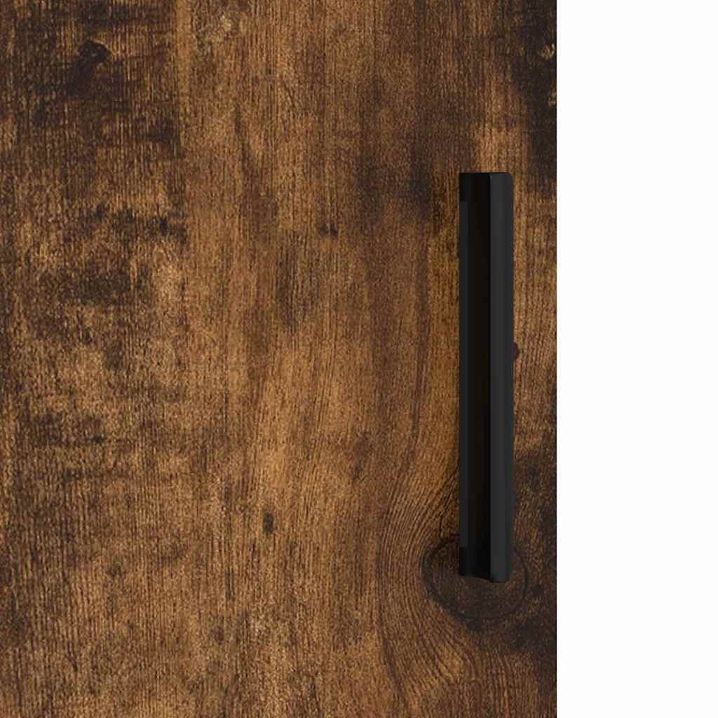 Bad hoher Schrank Räuchereiche 30 x 35 x 192 cm Holzwerkstoff