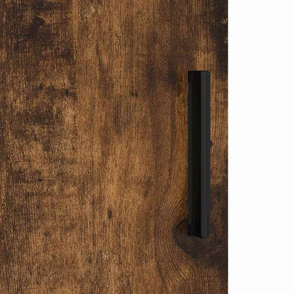 Bad hoher Schrank Räuchereiche 30 x 35 x 192 cm Holzwerkstoff