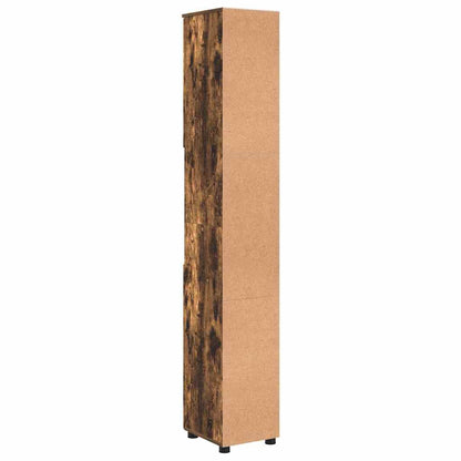 Bad hoher Schrank Räuchereiche 30 x 35 x 192 cm Holzwerkstoff