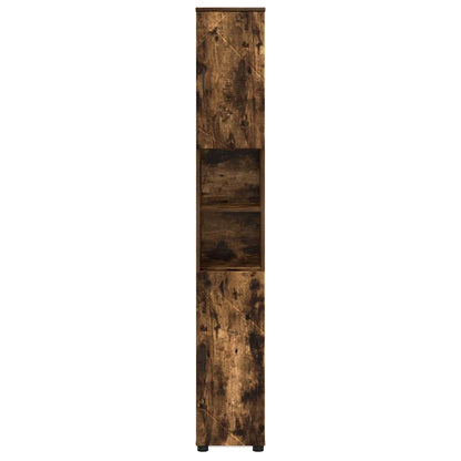 Bad hoher Schrank Räuchereiche 30 x 35 x 192 cm Holzwerkstoff