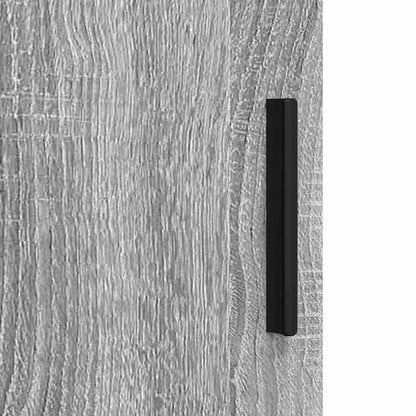 Bad hoher Schrank Grau Sonoma 30 x 35 x 192 cm Holzwerkstoff