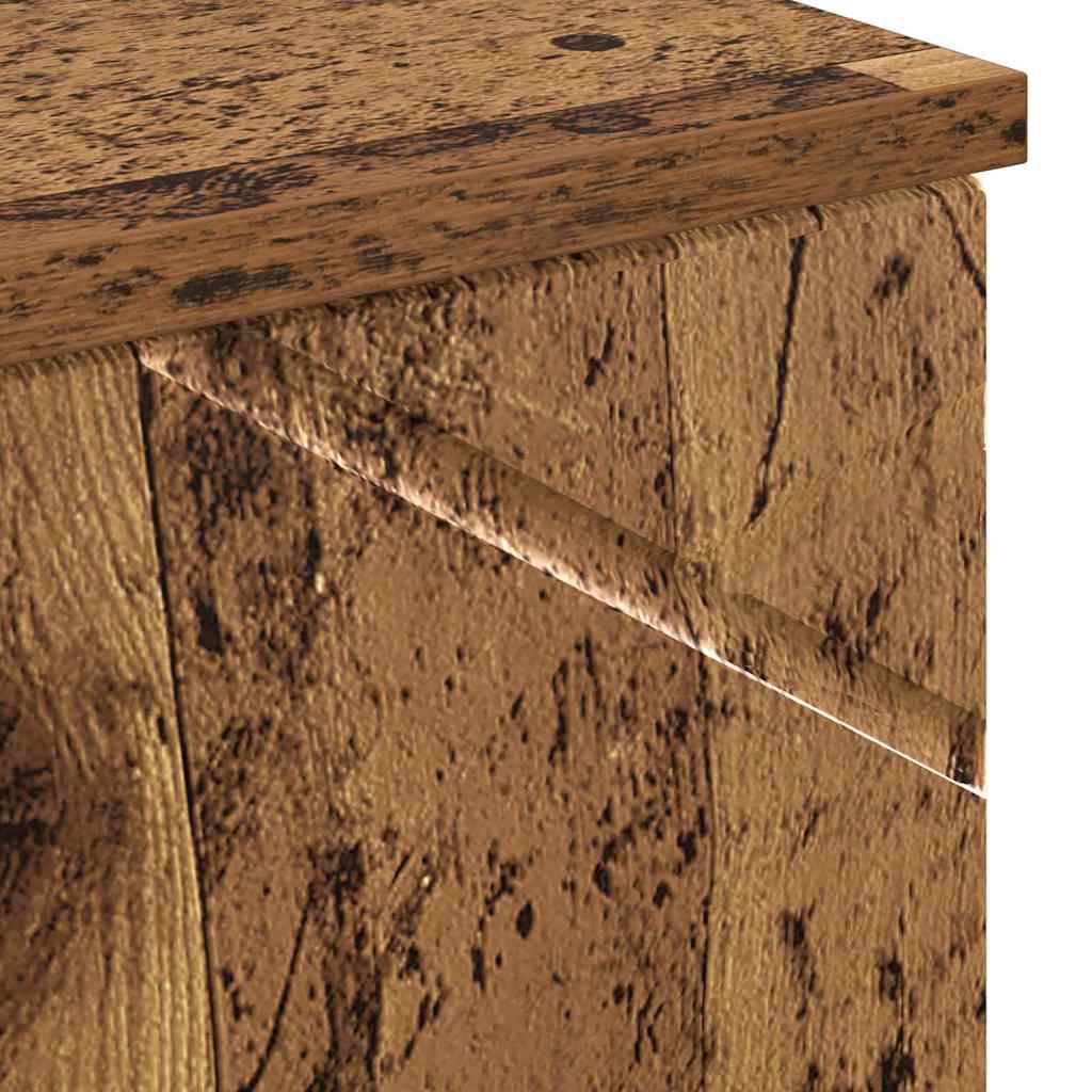 Bad hoher Schrank Altholz 30 x 35 x 192 cm Holzwerkstoff