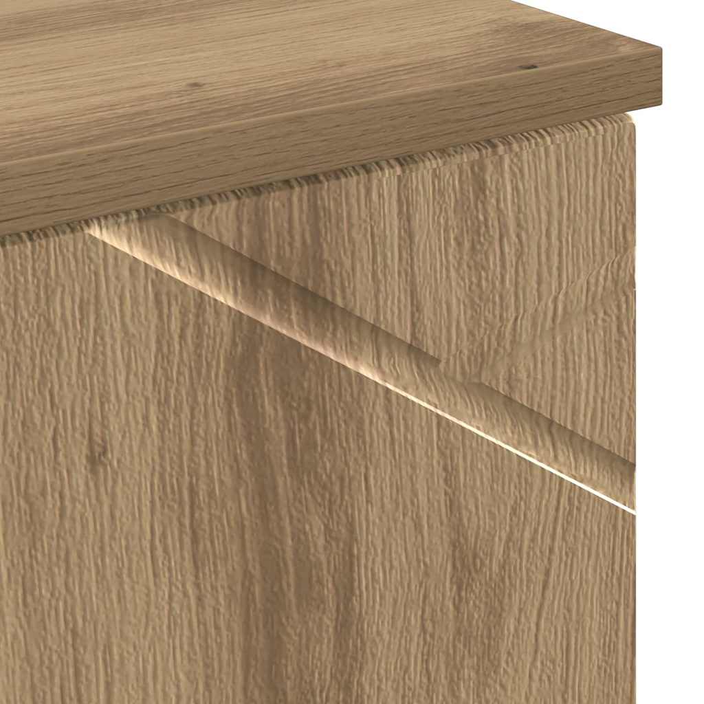 Bad hoher Schrank Artisan-Eiche 30 x 35 x 192 cm Holzwerkstoff