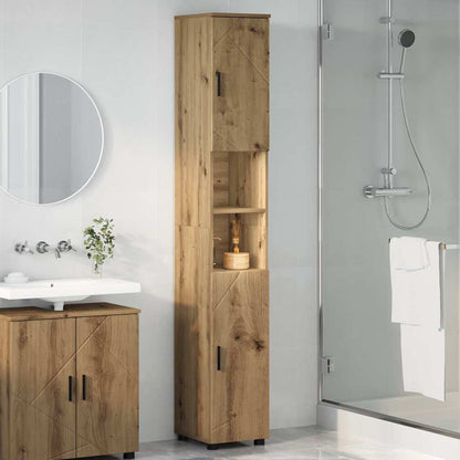 Bad hoher Schrank Artisan-Eiche 30 x 35 x 192 cm Holzwerkstoff
